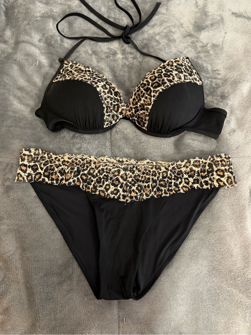 Victoria’s Secret Pink  & Leopard Print Bikini Set